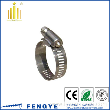 Stainless Steel Pipe Clips Worm Drive Hose Clamps